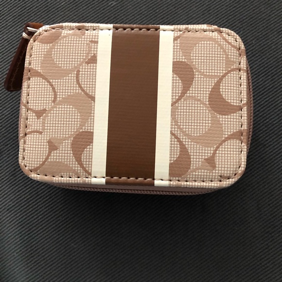 Coach Tan and Brown Travel Case - Picture 1 of 6